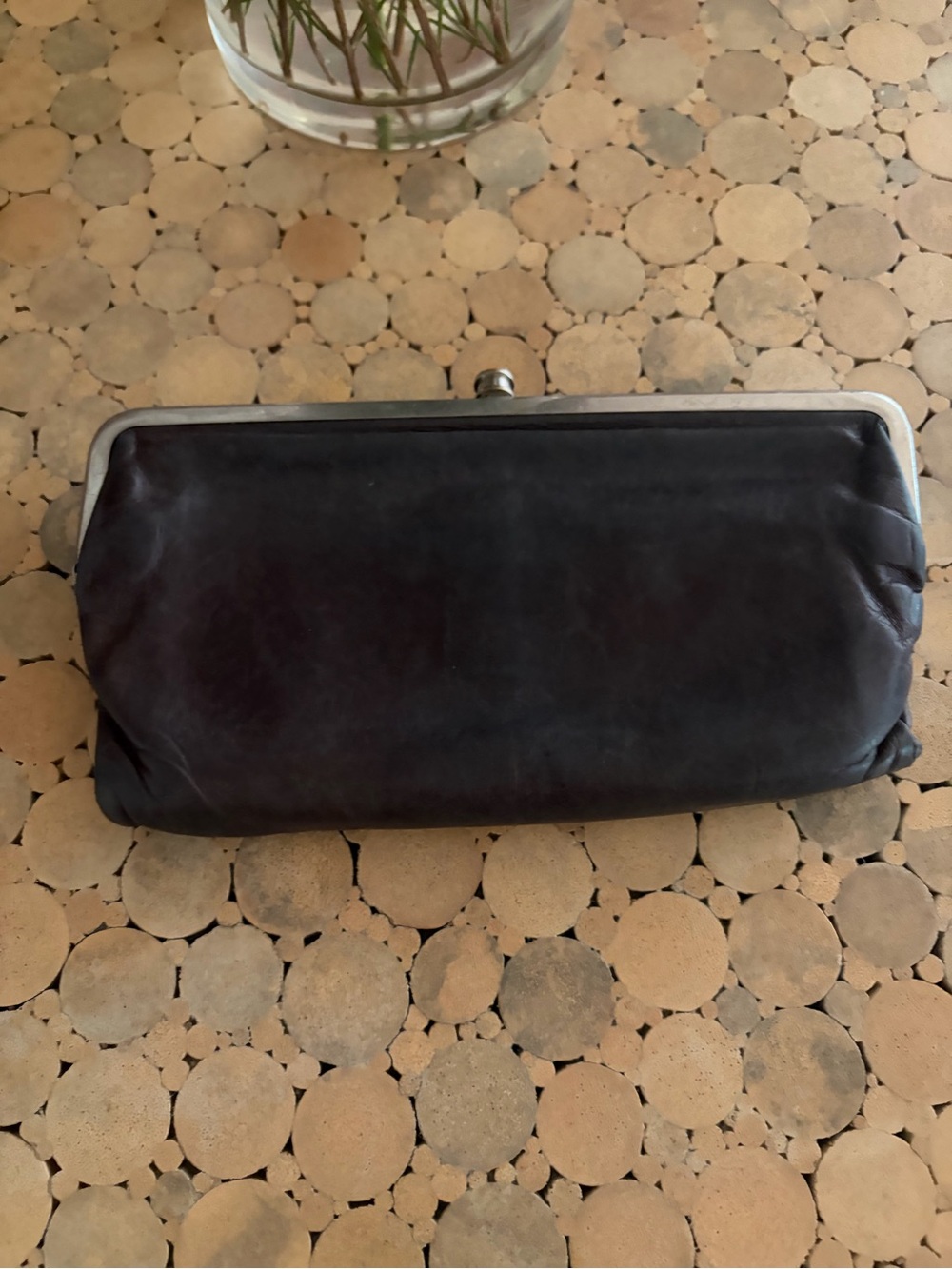 Hobo Brown Leather Lauren Clutch-Wallet